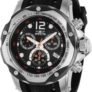 Invicta Mens Speedway 51mm Chronograph Silver Quartz Watch